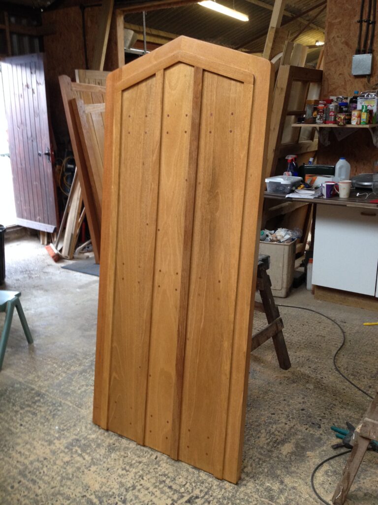 Arched timber side door/gate