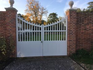 Custom Hardwood Painted Gates