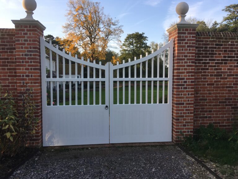Custom Hardwood Painted Gates