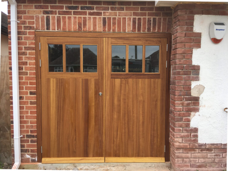 Timber Garage Doors with glazed section
