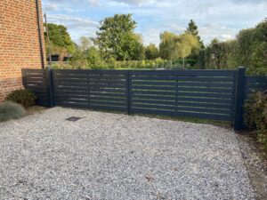 Painted Slatted Gates