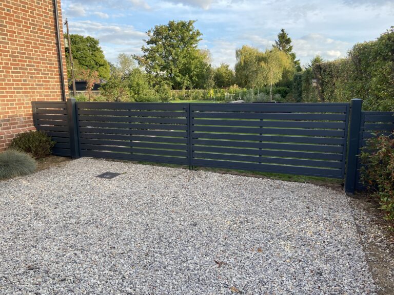 Painted Slatted Gates